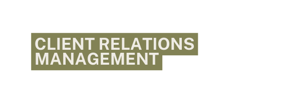 client relations management